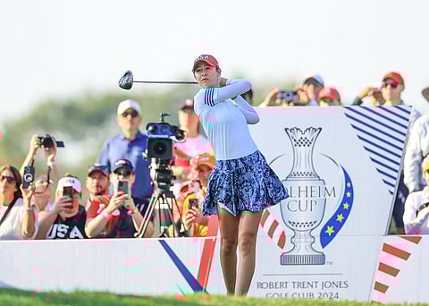 NELLY Korda and the Americans enjoy a 10-6 lead over Europe after Day 2 of the Solheim Cup at the Robert Trent Jones Golf Club in Gainesville, Virginia.