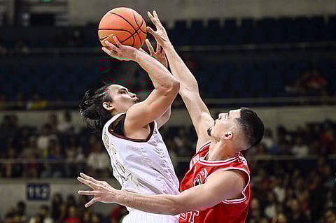 JD Cagulangan shows the way as UP notches its second win at the expense of UE, 81-71, in the UAAP Season 87 men’s basketball tournament.