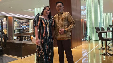 Zamboanga’s pride Ma. Ella Fabella, master teacher II of Maasin Learning Center in Zamboanga City, and Franco Rino Apoyon, head teacher II of Kabasalan National High School in Zamboanga Sibugay.