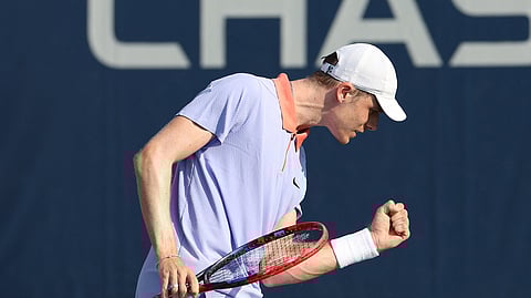 DENIS Shapovalov of Canada redeems himself following a 6-0, 7-5 win over Dan Evans of Great Britain in the opening rubber of the Davis Cup.