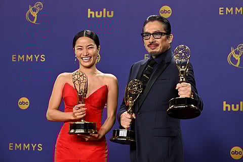 Anna Sawai and Hiroyuki Sanada.