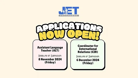 Applications for 2025 JET Program now open