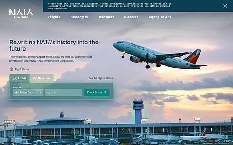 Homepage of the freshly-launched New NAIA website.