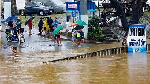 (FILES) Marikina is known to experience flooding during heavy rains due to the river running through the city.