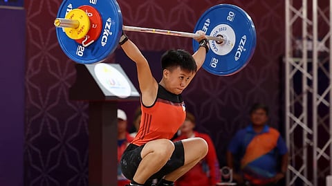Angeline Colonia starts the Philippines’ quest in the Asian Weightlifting Championships in Phuket, Thailand.