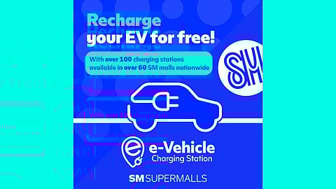 SM poster for recharging EVs