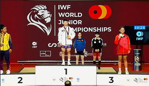 Jhodie Peralta placed third at the IWF.