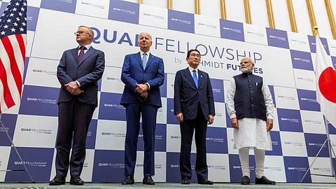 Quad leaders condemn SCS militarization