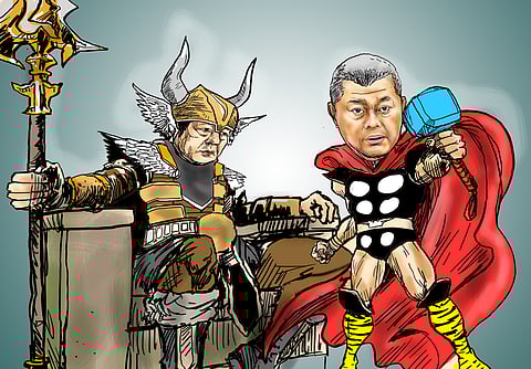 Thunder Thor and Odin