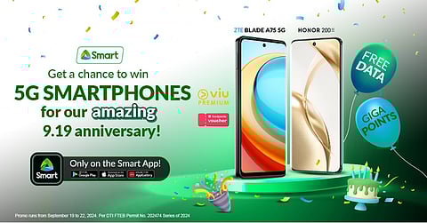 Get a chance to win 5G smartphones and more on Smart App’s 9.19 amazing anniversary promo