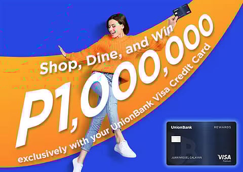 Win up to P1-M cashback with UnionBank Visa Credit Card