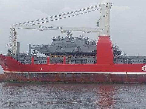 (FILES) Two Fast Attack Interdiction Crafts (FAICs) were delivered at Pier 15 of South Harbor, Manila on 17 September 2024.