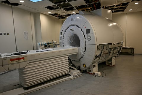 Magnetic Resonance Imaging (MRI) machines use powerful magnets to creates scans of the inside of patients' bodies, so metal objects -- like guns -- should be kept well away