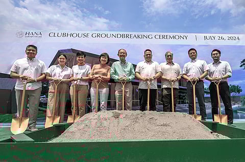 Devcon principal Engr. Alex Viernes, Devcon principal Engr. Chesca Viernes, CTP corporate secretary Elizabeth Ann Chan-Parpan, CTP treasurer Lily Zenaida Chan, CTP chairman Jose Mari Chan, Cabuyao City Mayor Dennis Felipe Hain, JYAA principal Architect Jorge Yulo, CTP chief technical officer Tomokazu Aoyama and TOEI technical manager Ryunosuke Osada.