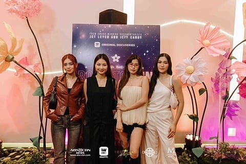 BINI members Mikha, Colet, Maloi and Jhoanna at the advance screening.