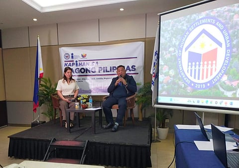 588k housing backlog in Central Visayas says DHSUD RD Atty. Lyndon Juntilla (R) during the Kapihan sa Bagong Pilipinas, hosted by PIA-7 RD Fayette Rinen (L).