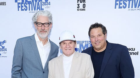 HOLLYWOOD, CALIFORNIA - 10 JULY: (L-R) Mark Monroe, Pete Rose, and Greg Grunberg attend Uninterrupted Film Festival 2024 Powered by Tribeca Festival at NeueHouse Hollywood on July 10, 2024 in Hollywood, California.