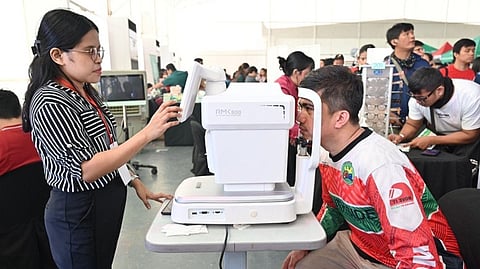 AMONG the medical services provided during the Grab-Move It Health and Wellness Driver Care Event 2024 were eye checkups, considering the necessity of having clear vision while driving.