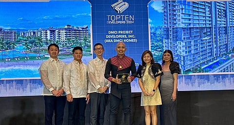 Corporate Communications manager Butch Mendizabal accepted the award on behalf of DMCI Homes.