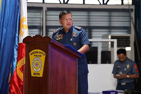 QCPD acting director P/Col. Melecio M Buslig Jr.