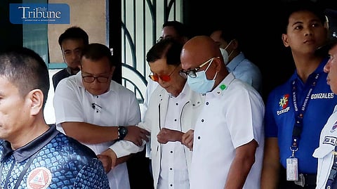 LOOK: Chief Presidential Legal Counsel Juan Ponce Enrile attended the promulgation of his pork barrel scam plunder case at the Sandiganbayan in Quezon City on Friday, 4 October 2024.