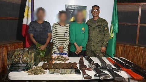 Army recovers insurgents’ weapons