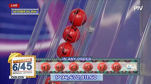 Ticket bought in QC bags P94.4-M lotto pot