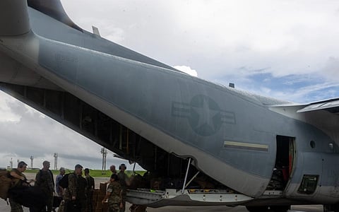 U.S. Marines brought relief support to PHL.