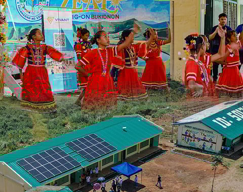 The electrification of Gamot Integrated School in Quezon, Bukidnon via 12kWp rooftop solar panels marks Vivant Foundation’s first mountain school and second Indigenous People beneficiary.