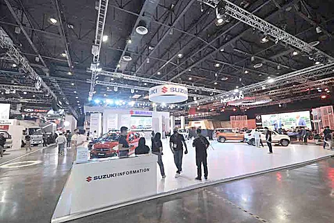 Last year at the launch of Suzuki models.