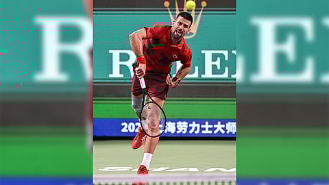 NOVAK Djokovic flirts with disaster en route to a 7-6 (7/3), 7-6 (11/9) win over Alex Michelsen in the second round of the men’s singles event of the Shanghai Masters.