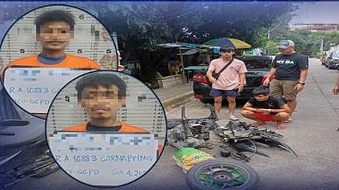 Motorcycle thieves fall