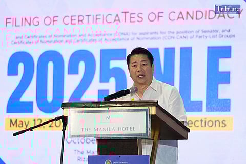 Celebrity Willie Revilame files his candidacy for senator on Tuesday. KING RODRIGUEZ