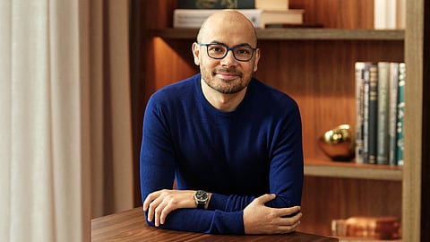 This undated handout photograph made available by Google DeepMind on 9 October 2024, shows a portrait of CEO and Co-Founder of Google DeepMind, Demis Hassabis. Americans David Baker and John Jumper, together with Briton Demis Hassabis, shared the Nobel Prize in Chemistry on 9 October 2024 for work revealing the secrets of proteins through computing and artificial intelligence. The three were honored for cracking the code of the structure of proteins, the building blocks of life, with the jury hailing their work as holding "enormous potential" in a range of fields.