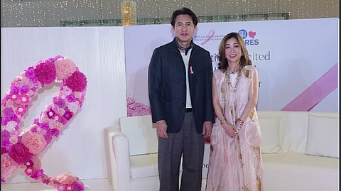 SM Supermalls President Steven Tan and Estée Lauder Companies Country General Manager Sharyn Wong. | Photo courtesy of SM Supermalls.