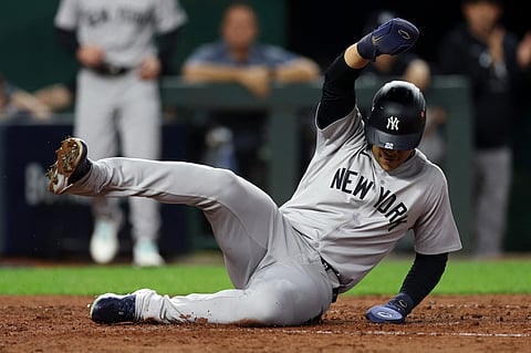 Juan Soto and the New York Yankees beat the Kansas City Royals, 3-1, to reach the American League Championship Series of the MLB playoffs.