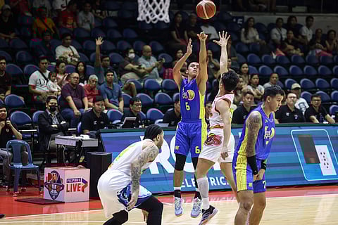 Rey Nambatac delivers the goods in TNT’s 108-91 win over Rain or Shine on Friday to take a 2-0 series lead in their PBA Governors’ Cup semifinal clash.