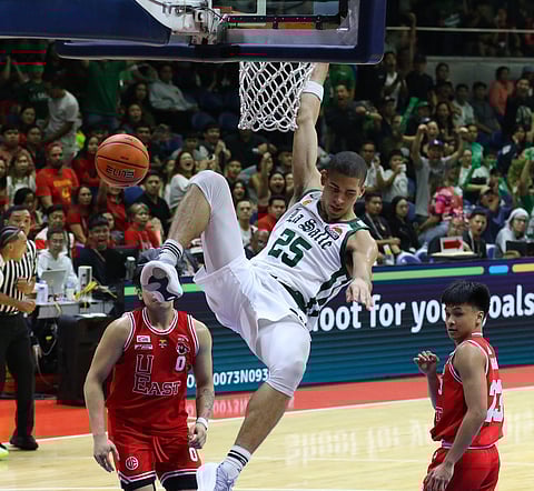 Mike Phillips carries La Salle to a 77-68 revenge win over first round tormentor UE in the UAAP Season 87 men's basketball tournament.