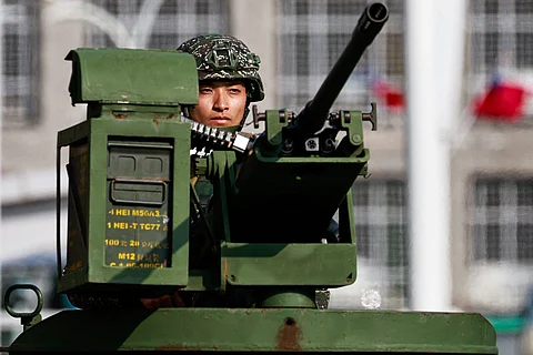 War footing Taiwan’s forces on land, air and sea go on high alert following China’s encirclement of their territory on the pretext of holding military drills. A map released by the People’s Liberation Army shows the position of Chinese forces relative to the breakaway territory.