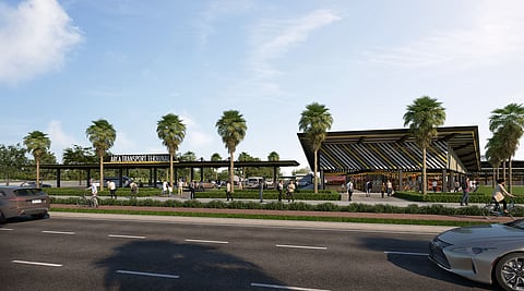 Artist’s perspective of the Arca South Terminal.