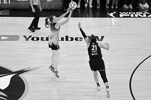 Sabrina Ionescu knocks down the game-winning three-pointer to lift the New York Liberty to an 80-77 win over the Minnesota Lynx to move one win away from winning the WNBA title.