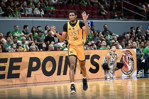 Mo Tounkara of the UST Tigers vows to manage his emotions, especially when the game is on the line, in Season 87 UAAP men’s basketball tournament.