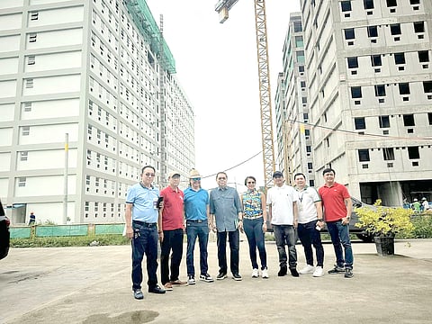 DHSUD Undersecretary Garry De Guzman (third from left), head of the Pambansang Pabahay para sa Pilipino Program Project Management Office, leads recent inspections of ongoing 4PH projects in San Fernado City, Pampanga. He notices the significant progress of the development and construction at the Crystal Peak Estates, being implemented by the Social Housing Finance Corporation.