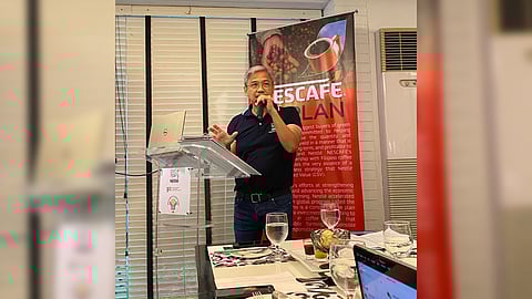 Joey Uy, head of Corporate Affairs, Nestlé Philippines unveils efforts to boost local coffee production.