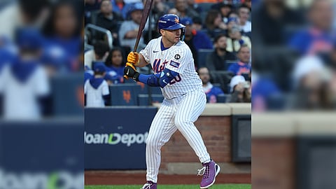 Pete Alonso hits a three-run home run to lift the New York Mets to a 12-6 victory over the Los Angeles Dodgers in Game 5 of their National League Championship Series in the MLB playoffs.