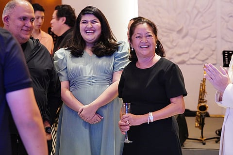 First Lady Liza Araneta Marcos with NextGen president Nadia Uttamchandani.