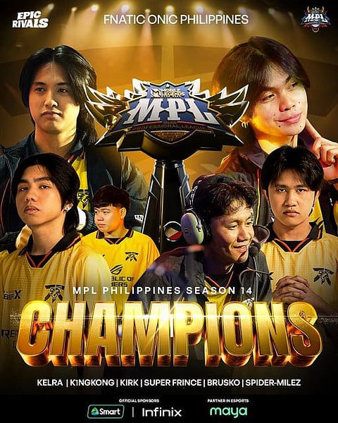 Fnatic ONIC PH wins MPL PH Season 14