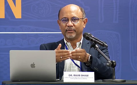 Dr. Rajib Shaw highlights the importance of integrating science with community-driven initiatives in disaster preparedness. He advocates for a shift in approach, positioning local communities at the forefront of resilience-building efforts.