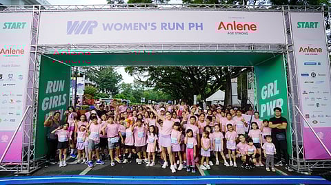 RUNNERS of all ages smile at the starting line of the 2024 Women’s Run PH over the weekend at the UP Diliman campus in Quezon City.