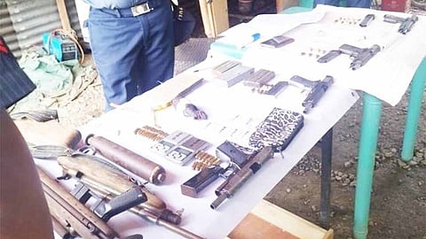 2 held for illegal firearms, drugs